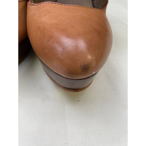 Michael Kors Women's Tan Leather Shoes/ Heels 4.5" Size 8M SKU 5817 - Picture 7 of 7